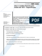 NBR 13249 - Cabos e Cordoes Flexiveis para Tensoes Ate 750 V - Especificacao