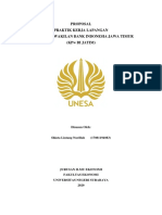 Proposal Praktik Kerja Lapangan Bank Indonesia