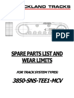 Track System Parts List and Wear Limits