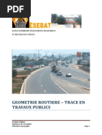 Cours de Géométrie Routière et Voirie | PDF | Route | Angle