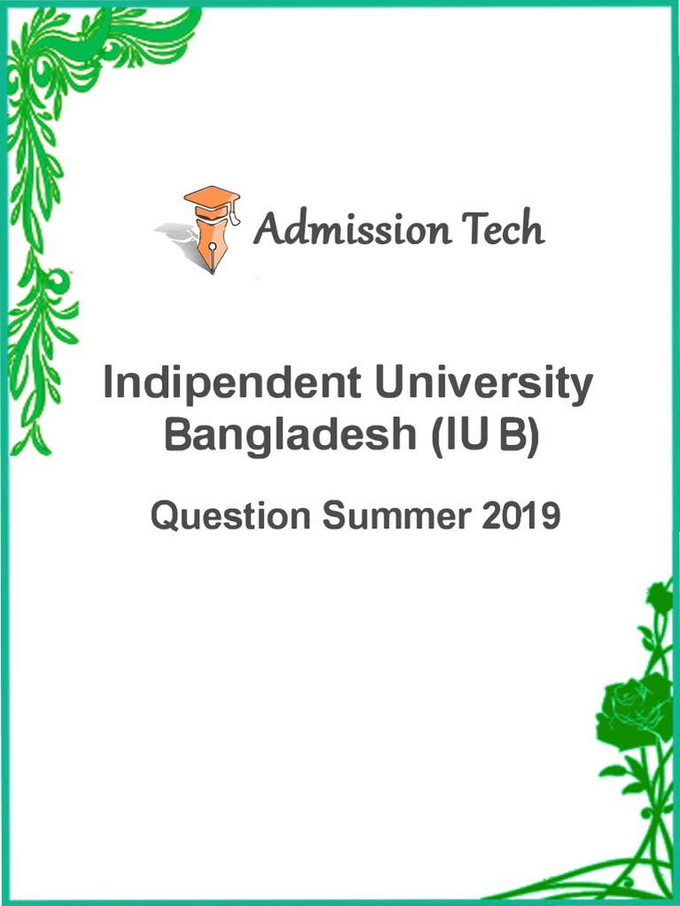 IUB Admission Test Sample Questions | PDF | Elementary Mathematics ...