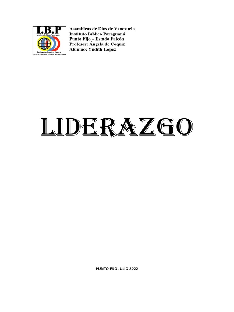 Liderazgo Pastoral y Discipulado en Venezuela | PDF | Iglesia Católica ...