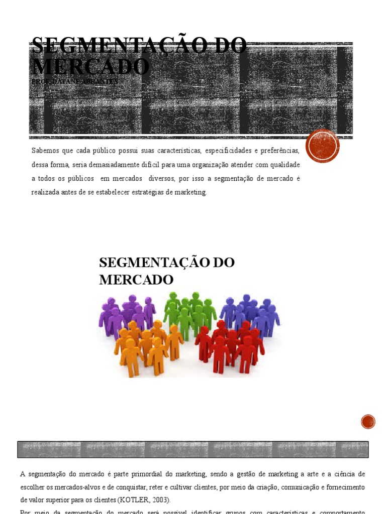 Segmentação de Mercado e Estratégias | PDF | Segmentação de mercado ...