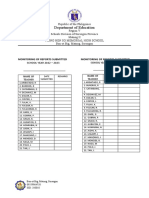 Monitoring of Submitted Docs