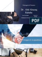 Managerial Finance: DR - Abd Alrazaq Rababa
