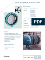 DN 150-2000 double flanged butterfly valve