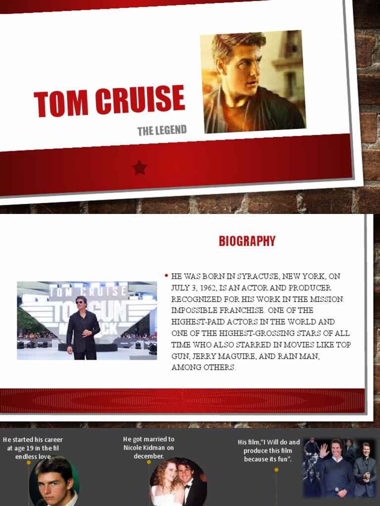Tom Cruise: Iconic Actor Biography | PDF
