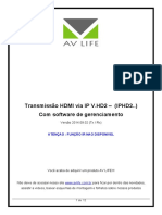 Manual Transmissao HDMI Via IP - VHD2 Software - 2014