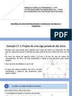 Projeto de viga parede com modelo de bielas e tirantes