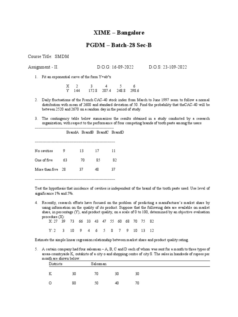 xime-qt-1-assignment-ii-pdf-overtime-applied-mathematics