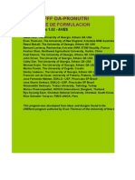 Une-Wufff Da-Pronutri Software de Formulacion: Version 1.02 - AVES