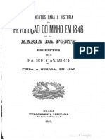Apontamentos para A História Da Revolução Do Minho - Pe. Casimiro José Vieira, 1883