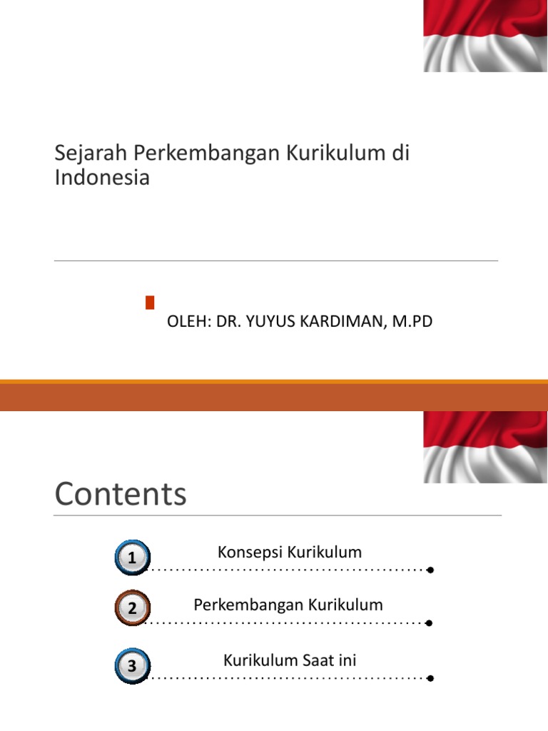 Perkembangan Kurikulum di Indonesia