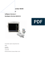 GE Healthcare CARESCAPE Monitor B450 Service Manual: Software Version 2 Hardware Version B450-01