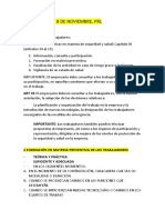 Esquema Ley 31-1995 de 8 Noviembre de PRL