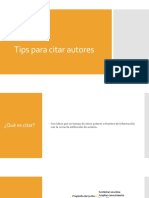 Tips para Citar Autores