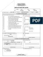 CS Form No. 6 Application For Leave Revised 2020