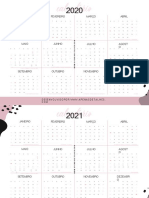 Calendário anual 2020