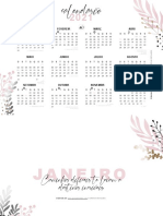 Planner 2021 Floral