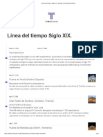 Línea Del Tiempo Siglo XIX. Timeline - Timetoast Timelines