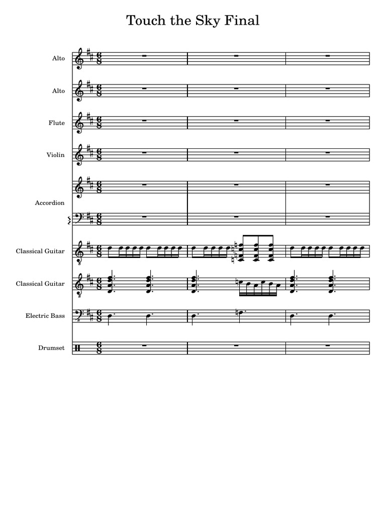 Touch the Sky Sheet Music Collection | PDF | Celtic Musical Instruments ...