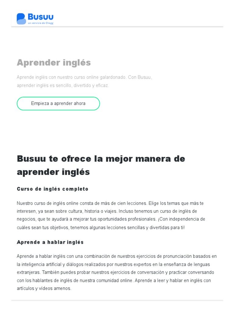 Busuu B2 English | PDF
