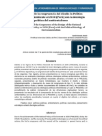 Evaluación de la PNA2030 y el ambientalismo político