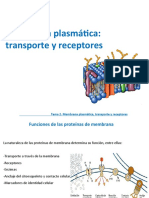 Tema 2 Membrana Plasmática. Transporte y Receptores