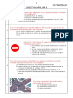 Categoria D Chestionarul NR 8