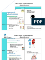 Cuadro de Tareas Y Actividades Semanales: Materiia Día Español English