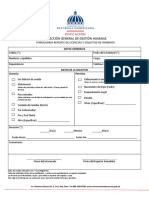 Formulario Reporte de Licencias y Solicitud de Permisos