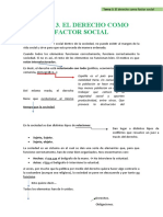 T.3 El Derecho Como Factor Social.
