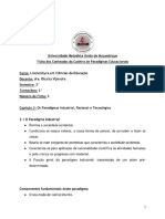 Os Paradigmas Industrial, Racional e Tecnológico