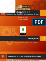 Chapitre 3 - Le NoSQL Avec MongoDB - Les Commandes de Base