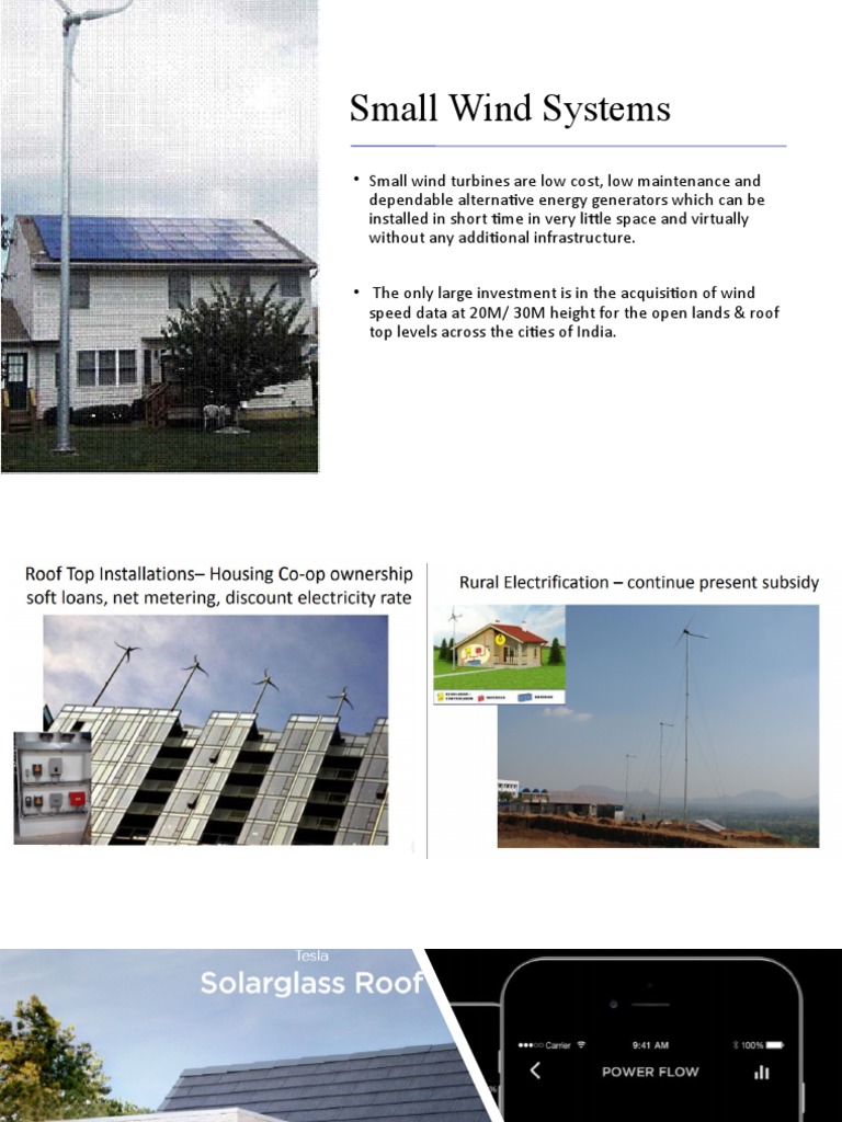 Small Wind Systems | PDF | Physical Quantities | Energy And The Environment