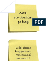 Arta Conversatiei Pe Blog