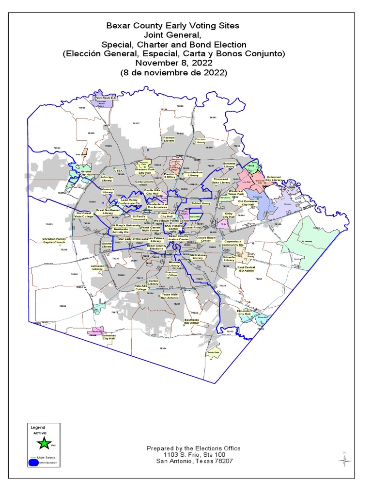 Voting Locations Nov 8, 2022 Election Bexar County PDF