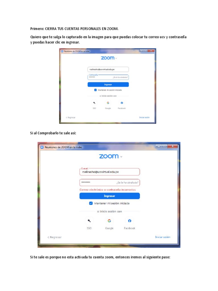 Pasos para ingresar a zoom pdf