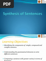 Synthesis of Sentences