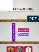 Tipología Textual: Textos A Partir de Su Intención Comunicativa