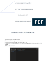 Nombre: Oscar Cecilio Cadenas Espinoza: Datos de Identificación