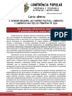 Propostas para sistemas alimentares sustentáveis nas eleições municipais