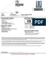 Zone/Scrutiny Code Details for GATE 2023 Application