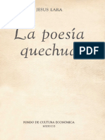 Lara, Jesus - La Poesia Quechua (1947)