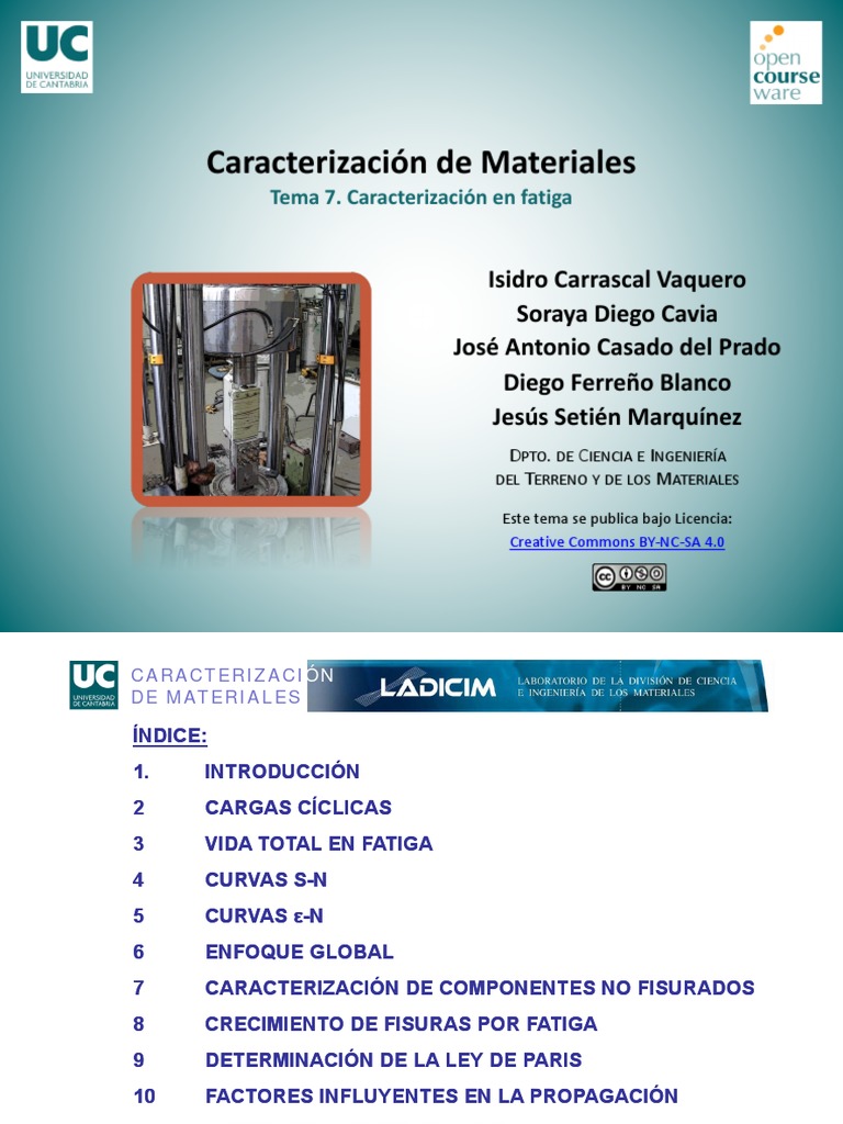 Tema 7 Caracterización en Fatiga (Modo de Compatibilidad) PDF