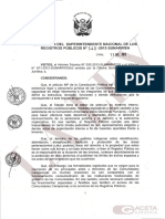 Directiva N° 10-2013- SUNARP- Directiva que regula la inscripción de actos y derechos de la Asamblea General