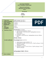 English Language Course (B2-1) - Syllabus - 2022 Autumn