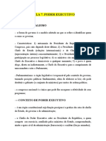 Poder Executivo e Presidencialismo no Brasil