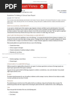 Case Report Template Guide | PDF | Medical Diagnosis | Case Report