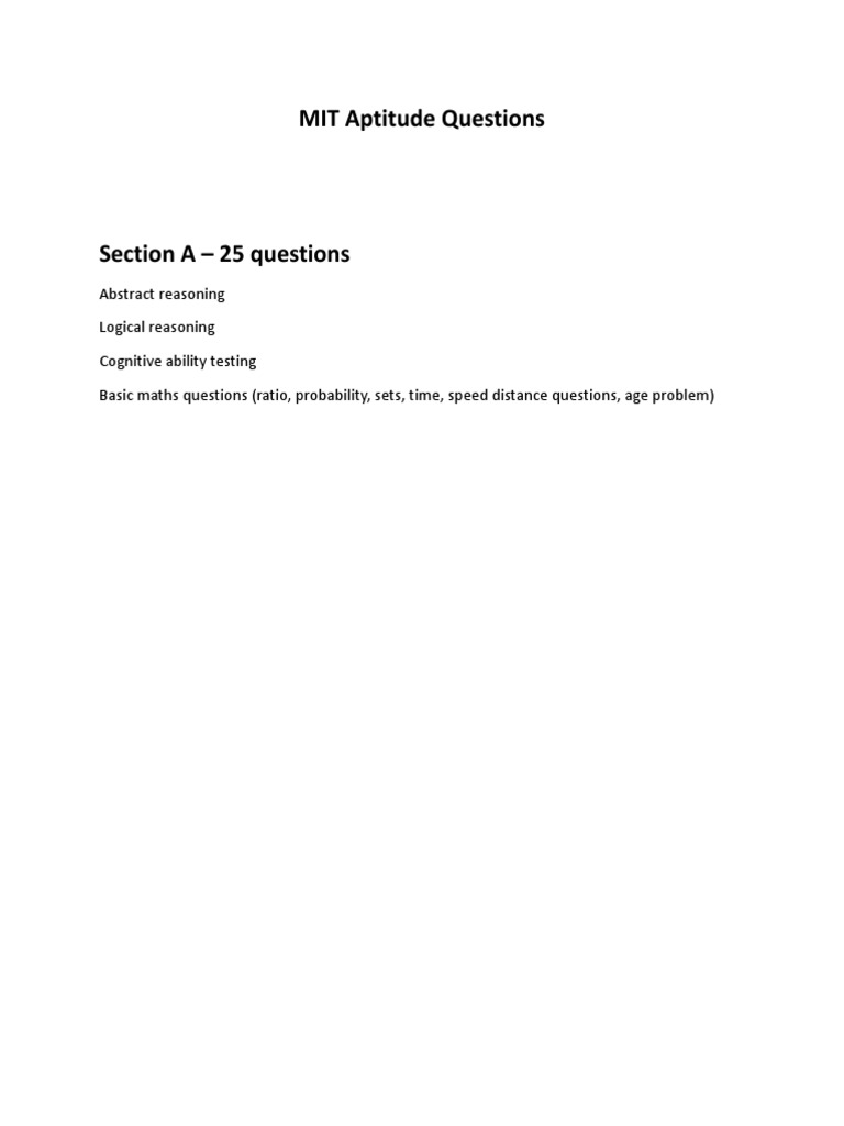 Kelaniya MIT Aptitude Questions Model Paper Past Paper PDF Reason Socrates